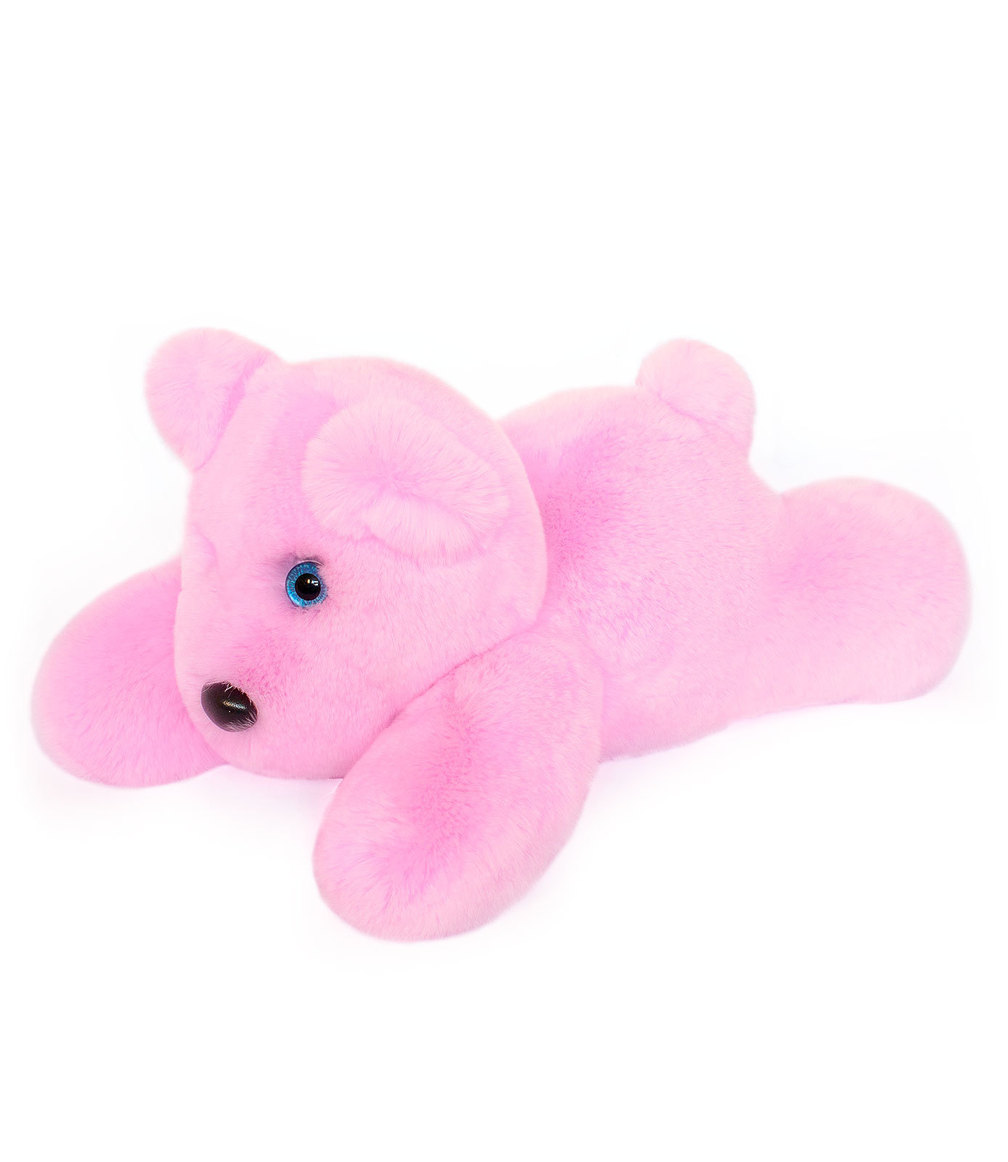Мишка-подушка «Альберт», Меховые игрушки, игрушки из меха, игрушки из натурального меха